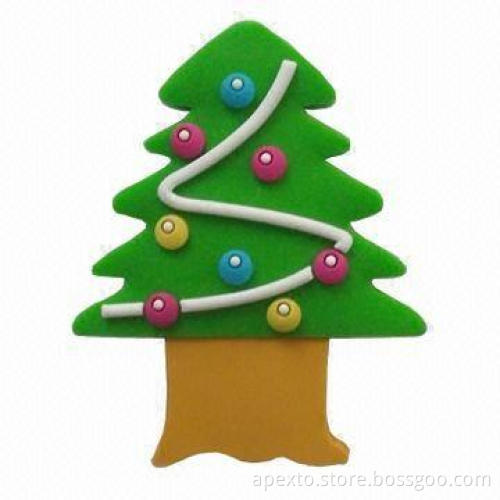 Christmas Tree USB Flash Drive, Comes with Plug-and-play Function, Anti-shock and Moisture-resistant